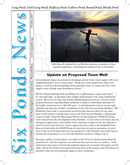 Update on Proposed Town Well