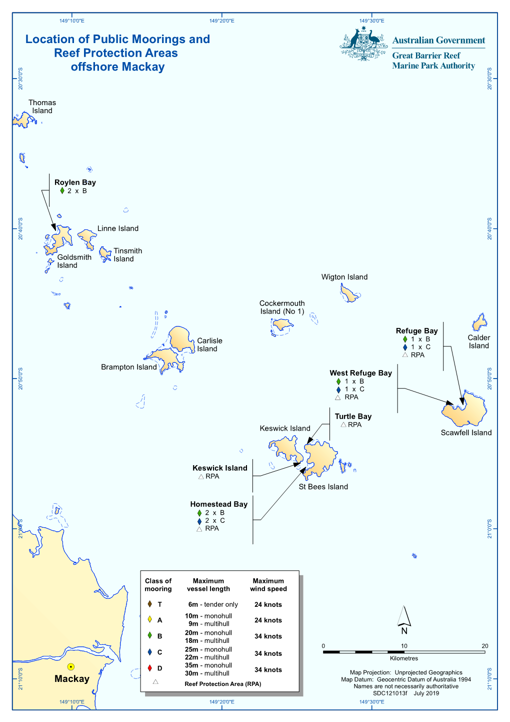 Offshore Mackay Public Moorings September 2019