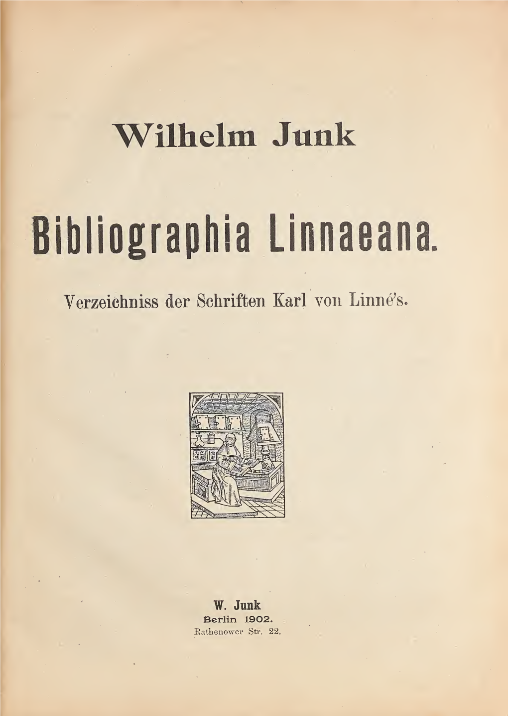 Bibliographia Linnaeana. Verzeichniss Der Schriften Karl Von Linné's