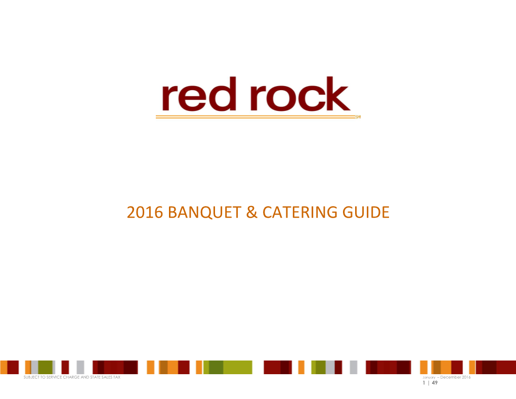 BANQUET / Catering Guide