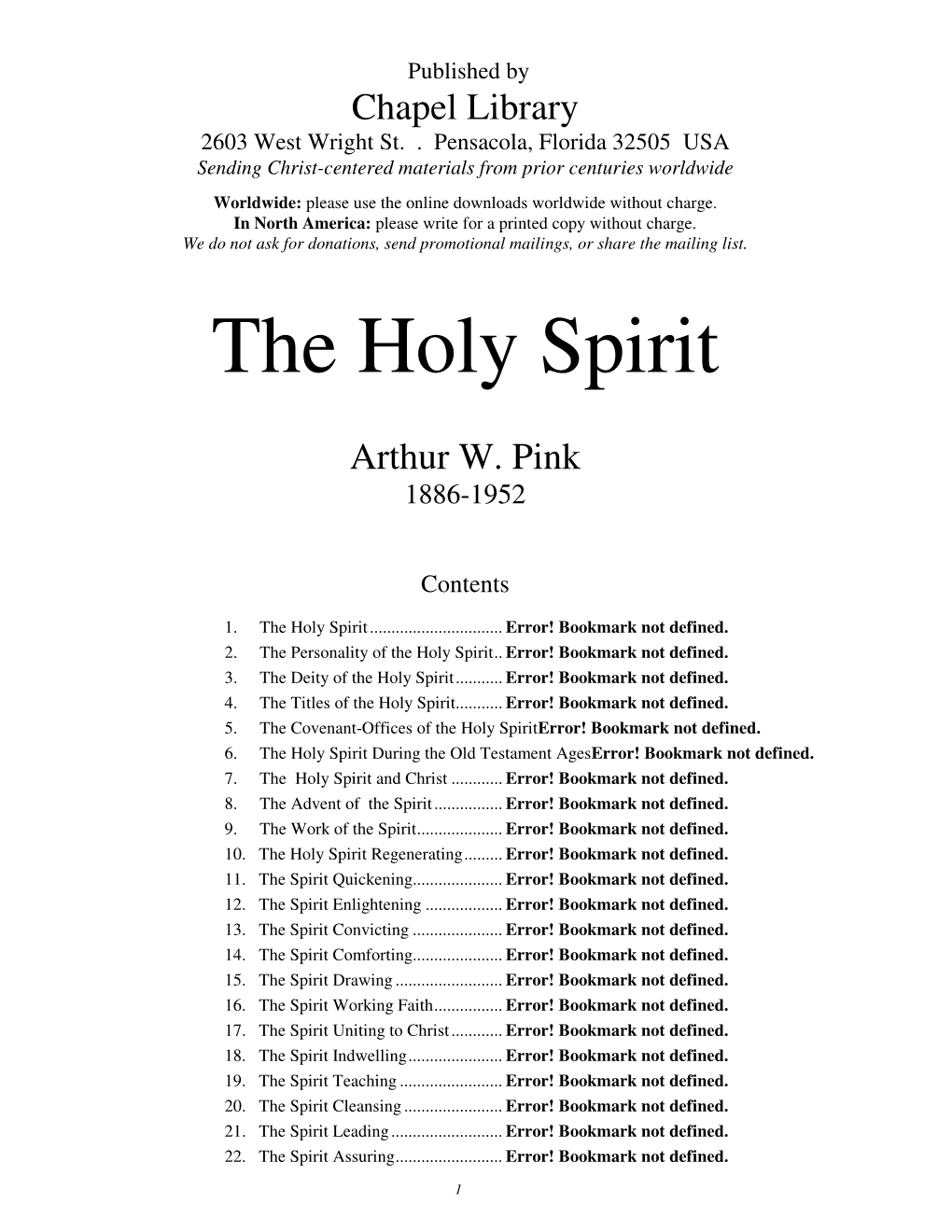 The Holy Spirit