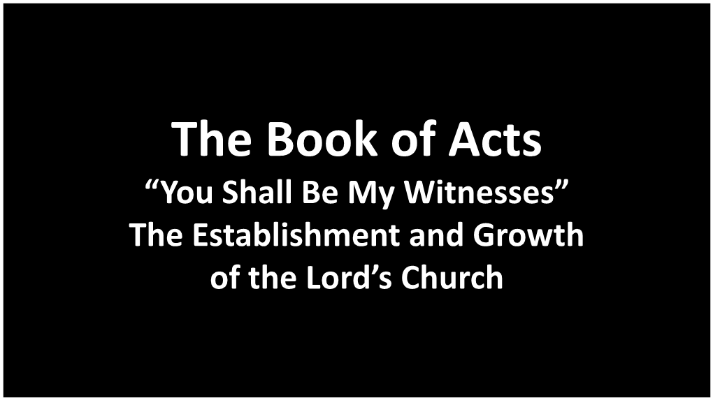 The Book of Acts