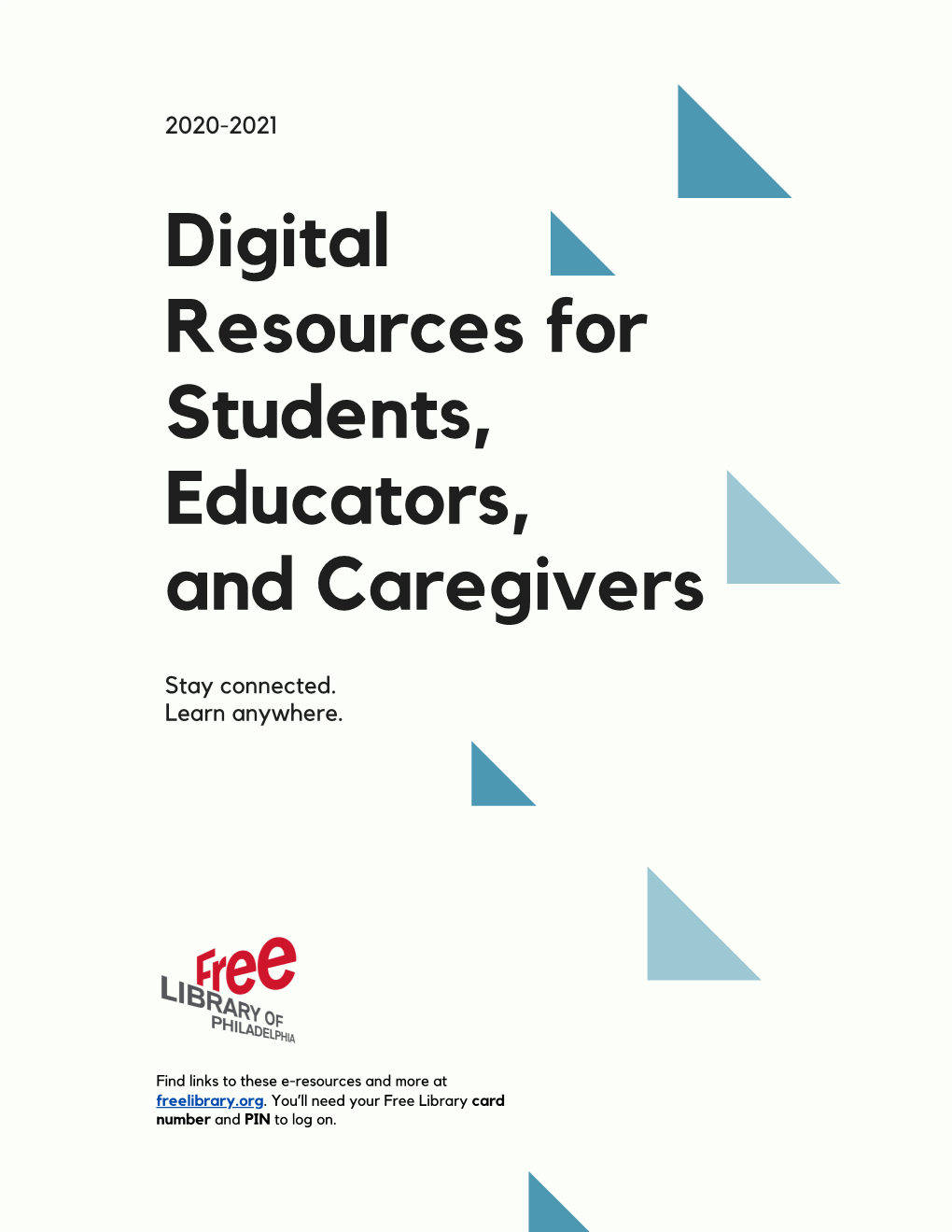 Digital Resources for Students, Educators, and Caregivers