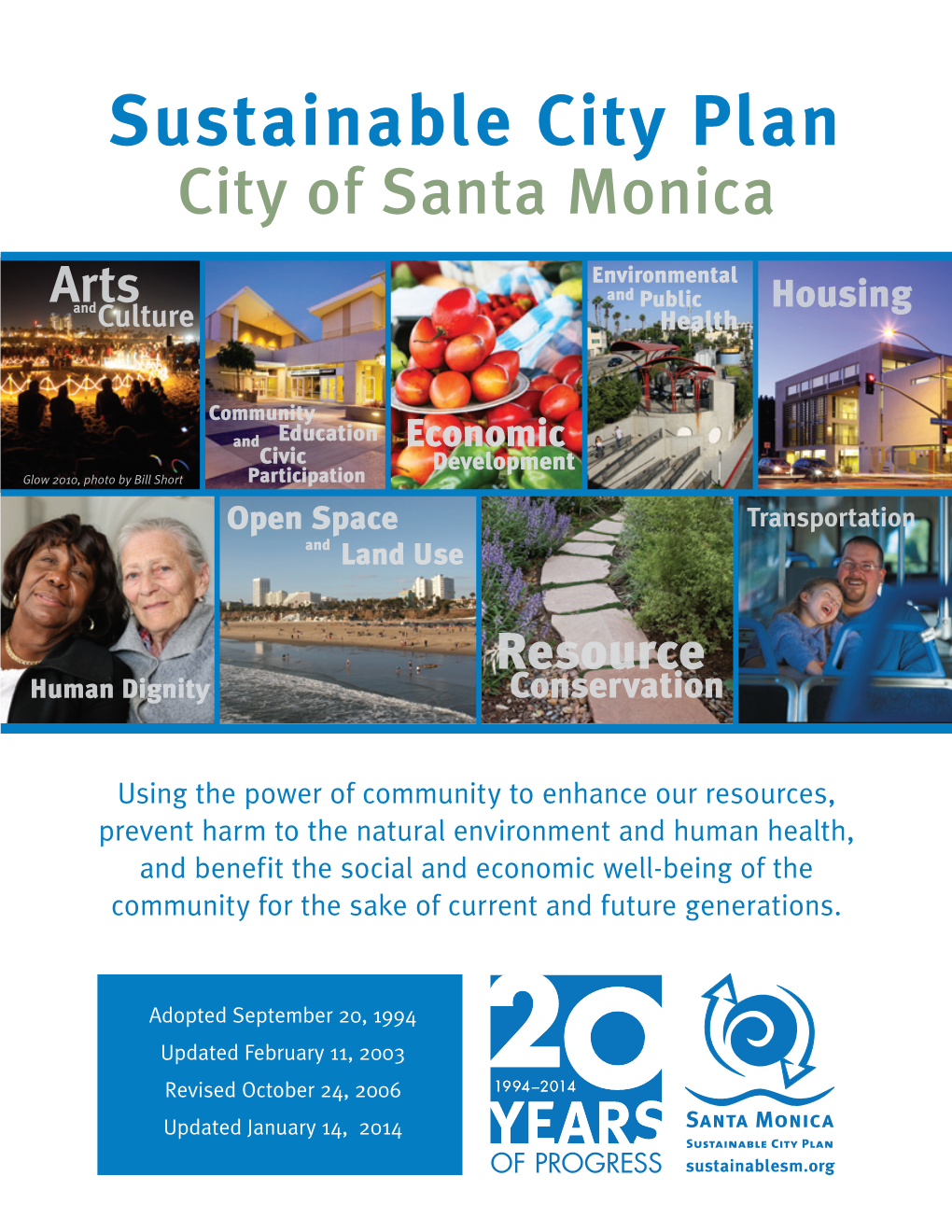 Sustainable City Plan City of Santa Monica