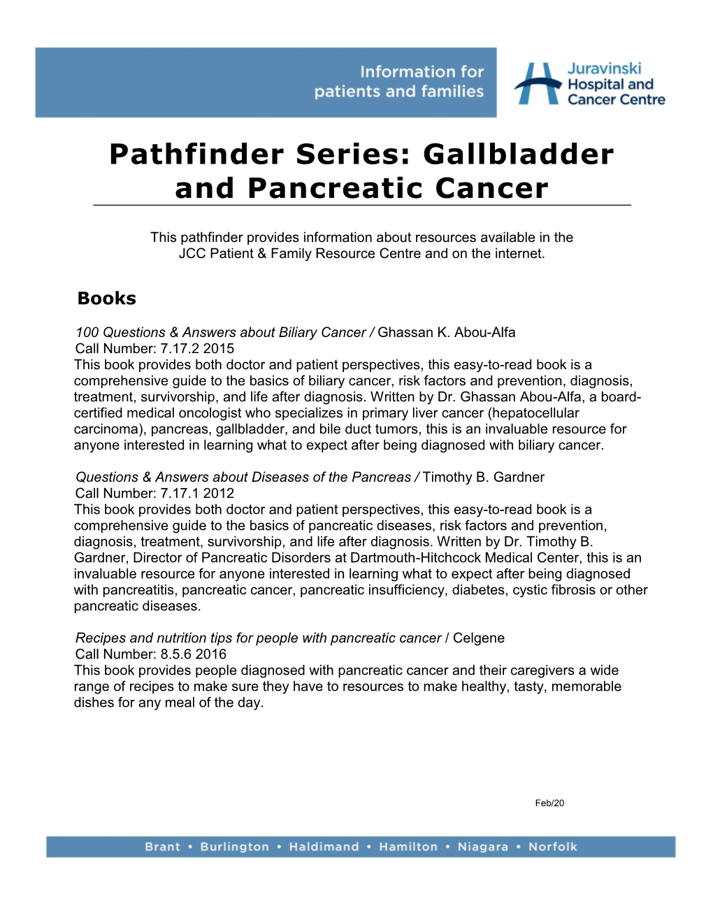 Pathfinder Series: Gallbladder and Pancreatic Cancer