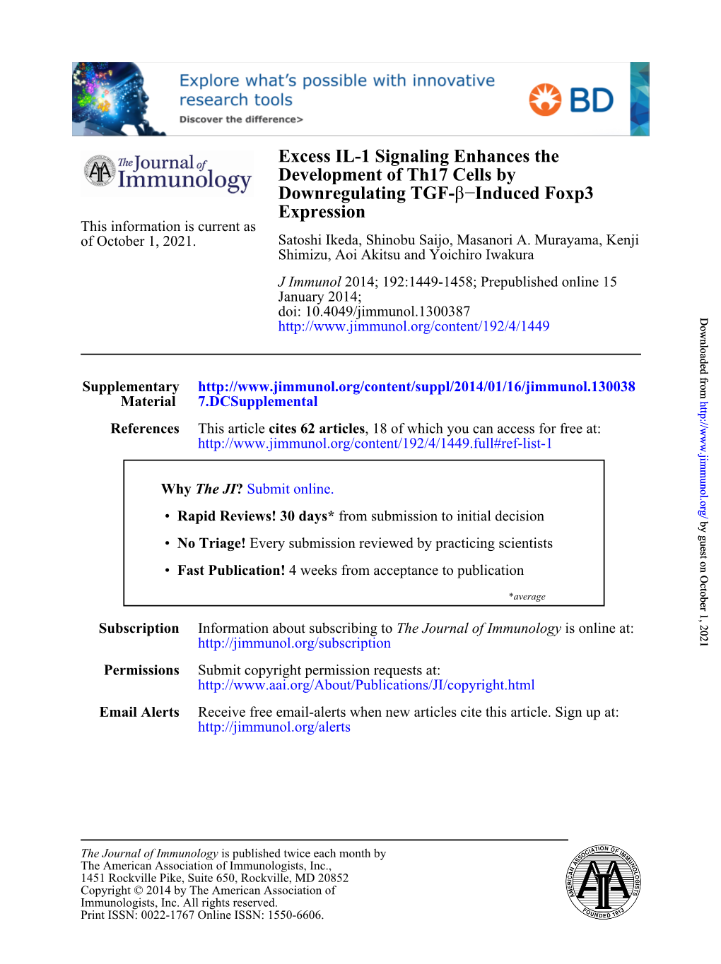 Expression Induced Foxp3