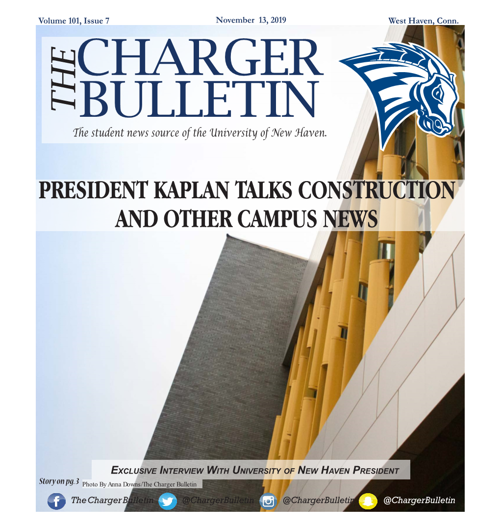 President Kaplan Talks Construction and Other Campus News