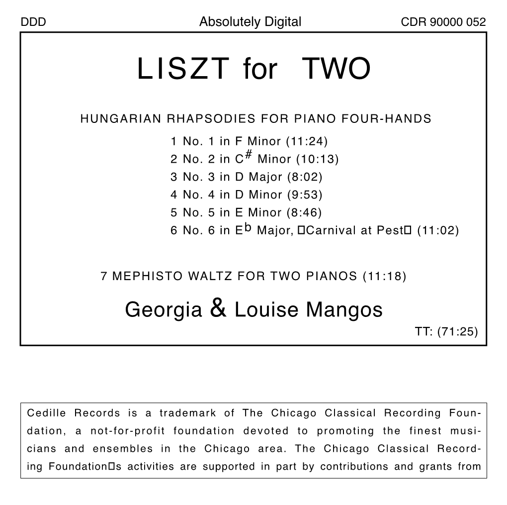 LISZT for TWO