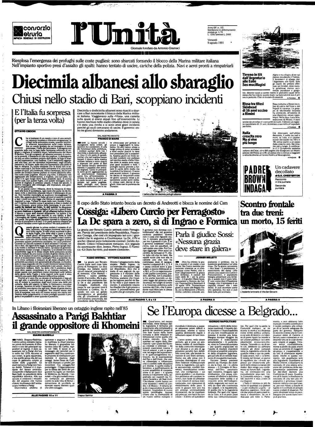 Diecimila Albanesi Allo Sbaraglio