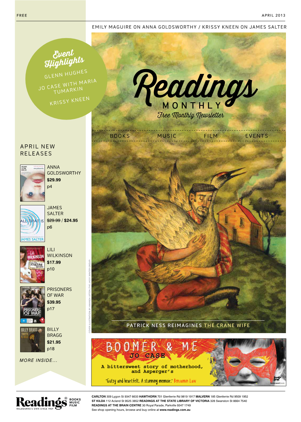 Read Readings Monthly, April 2013 Here