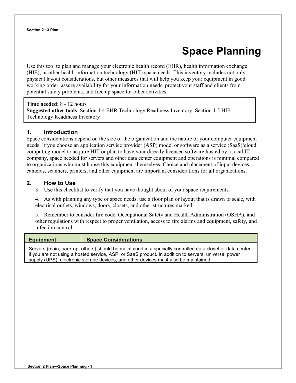 Section 2 Plan Space Planning - 1 s1