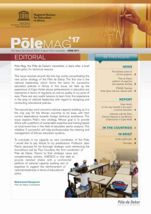 Pole’S Newsletter - JUNE 2011 EDITORIAL