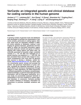 An Integrated Genetic and Clinical Database for Coding Variants in The