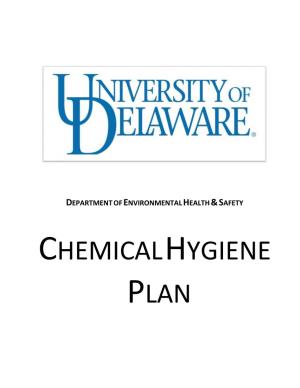 CHEMICAL HYGIENE PLAN Department of Environmental Health and Safety General Services Bldg., Room 132 222 S