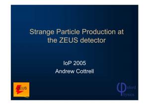 Strange Particle Production at the ZEUS Detector