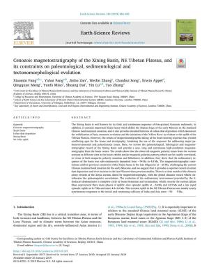 Cenozoic Magnetostratigraphy of the Xining Basin, NE Tibetan Plateau