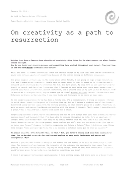 Musician Draco Rosa on Creativity As a Path to Resurrection