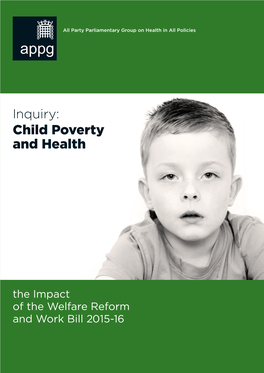 Inquiry: Child Poverty and Health