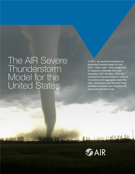 The Air Severe Thunderstorm Model for the United States