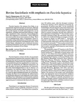 Bovine Fascioliasis with Emphasis on Fasciola Hepatica