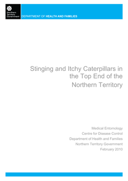 Stinging and Itchy Caterpillars in the Top End of the Northern Territory.Pdf