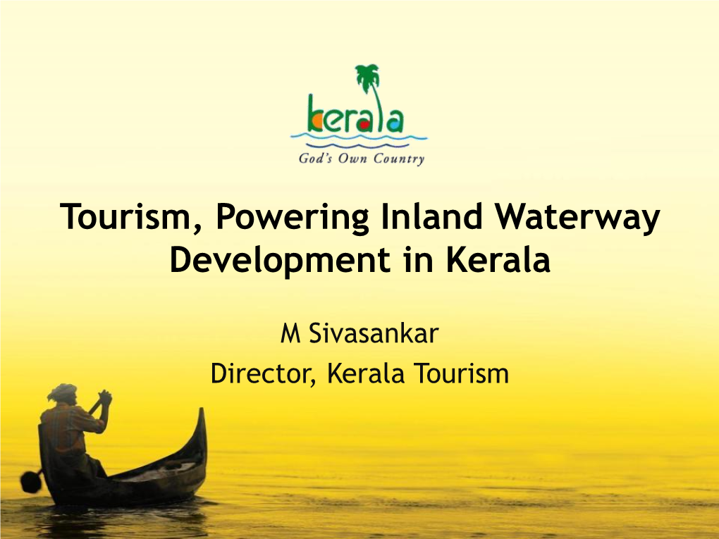 Tourism, Powering Inland Waterway Development in Kerala