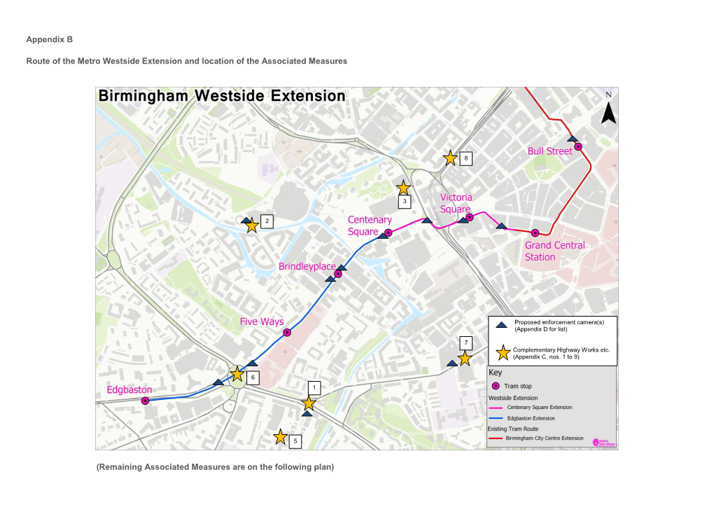 Appendix B Route of the Metro Westside Extension and Location Of