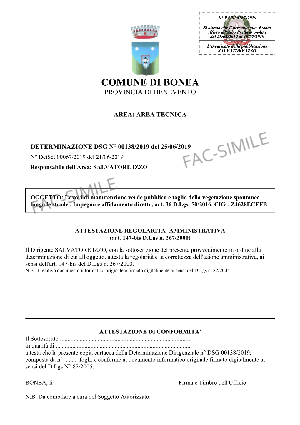 Lavori Di Manutenzione Verde Pubblico E Taglio Della Vegetazione Spontanea Lungo Le Strade