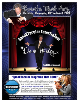 Speaktacular Programs That ROCK!”