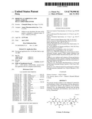 (12) United States Patent (10) Patent No.: US 8,778,998 B2 Zhang (45) Date of Patent: Jul