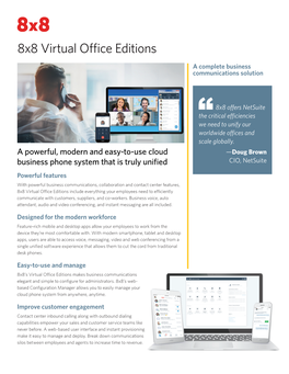 8X8 Virtual Office Editions