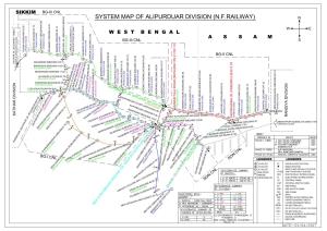 System Map of Alipurduar Division (N.F.Railway)