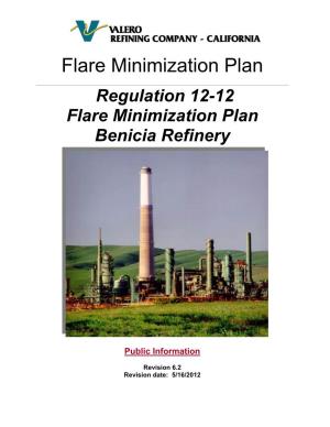 Regulation 12-12 Flare Minimization Plan Benicia Refinery