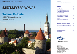 Tallinn, Estonia Learning from Web Docs 8 a New Challenge for Trainers SIETAR Europa Congress Estonia 11 September 18-21, 2013 at the Crossroads Between East and West
