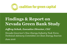 Growing Clean Energy Markets Quickly with Green Bank Financing