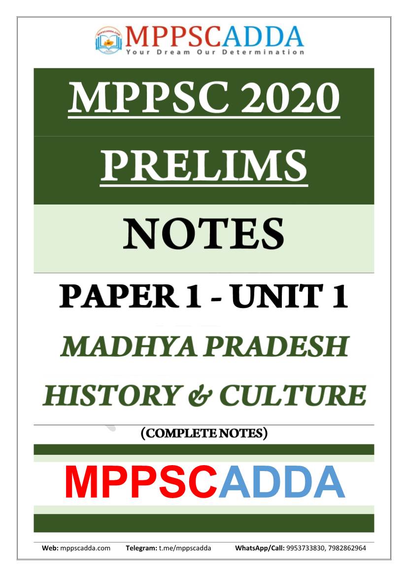 Madhya Pradesh: History & Culture Contents