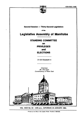 Legislative Assembly of Manitoba