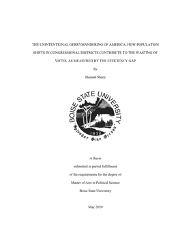 The Unintentional Gerrymandering of America: How Population Shifts In