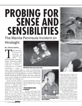 The Manila Peninsula Incident on Hindsight N by PERCIVAL CENDAÑA