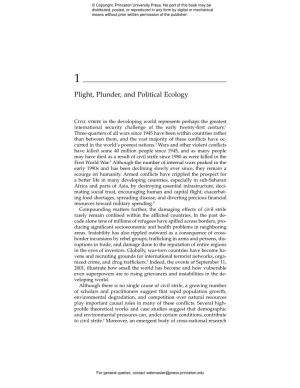 Plight, Plunder, and Political Ecology