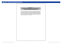 Appendix C: Biodiversity Opportunity Areas