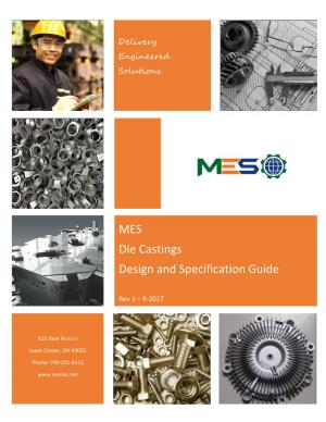 Die Casting Design and Specification Guide