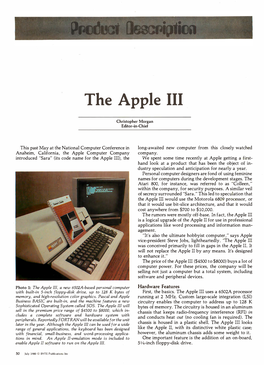 The Apple III, July 1980, BYTE Magazine