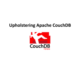 Upholstering Apache Couchdb Who Am I?