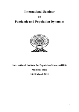 International Seminar on Pandemic and Population Dynamics