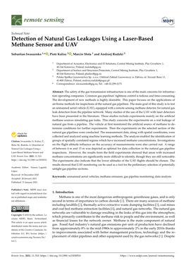 Detection of Natural Gas Leakages Using a Laser-Based Methane Sensor and UAV