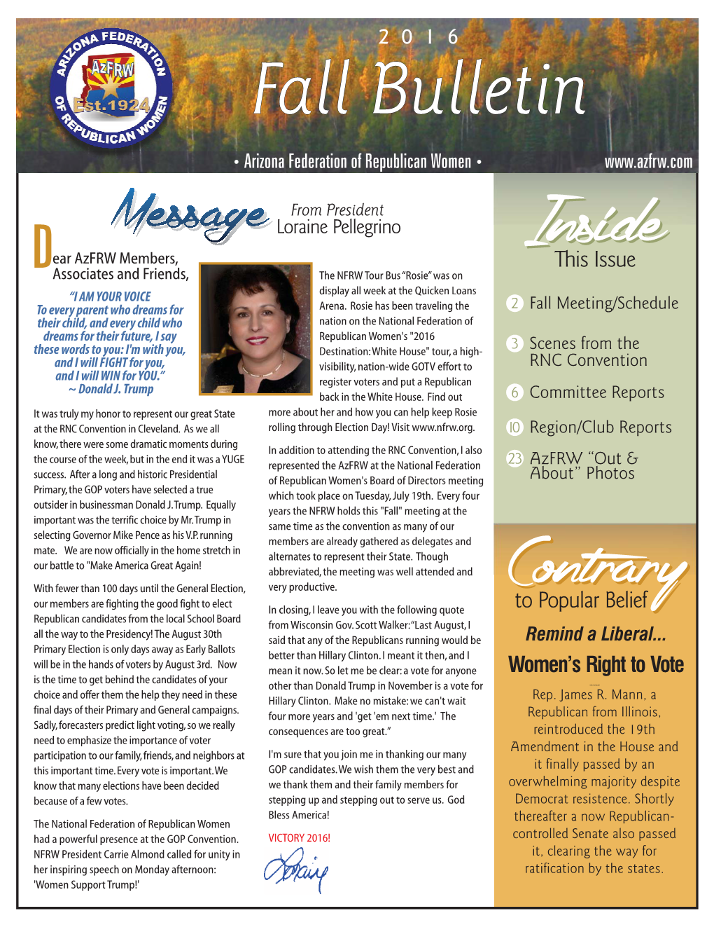 AZFRW Newsletter Fall.Cdr