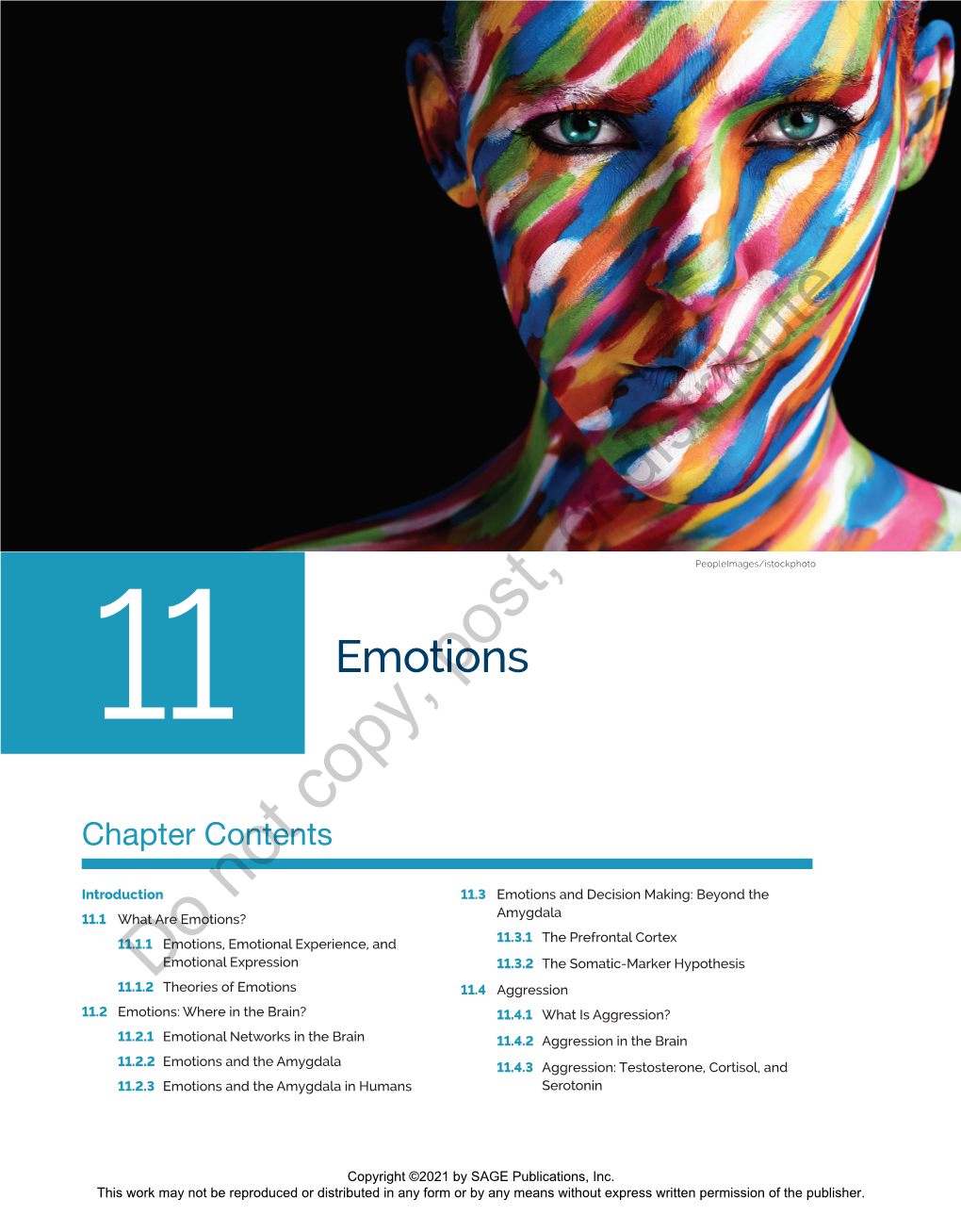 Emotionspost, Copy, Chapter Contents