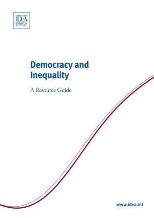 Democracy and Inequality: a Resource Guide