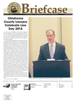 Oklahoma County Lawyers Celebrate Law Day 2016